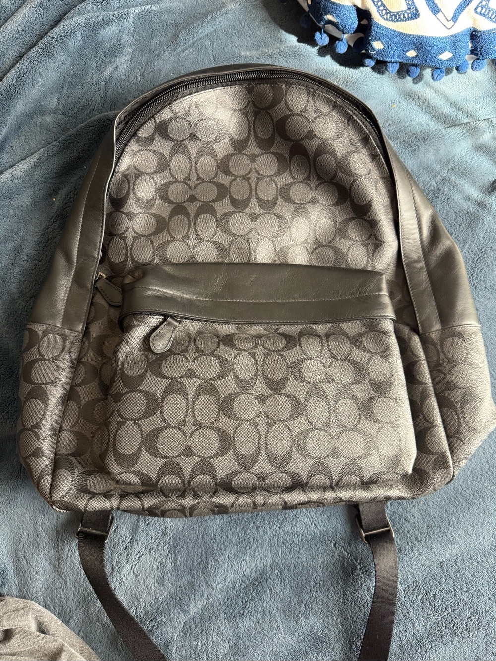 Coach Charcoal Signature Canvas Backpack NEVER USED